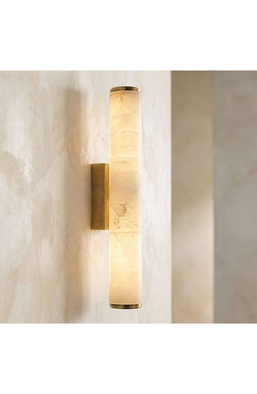 Marble Effect LED Wall Sconce