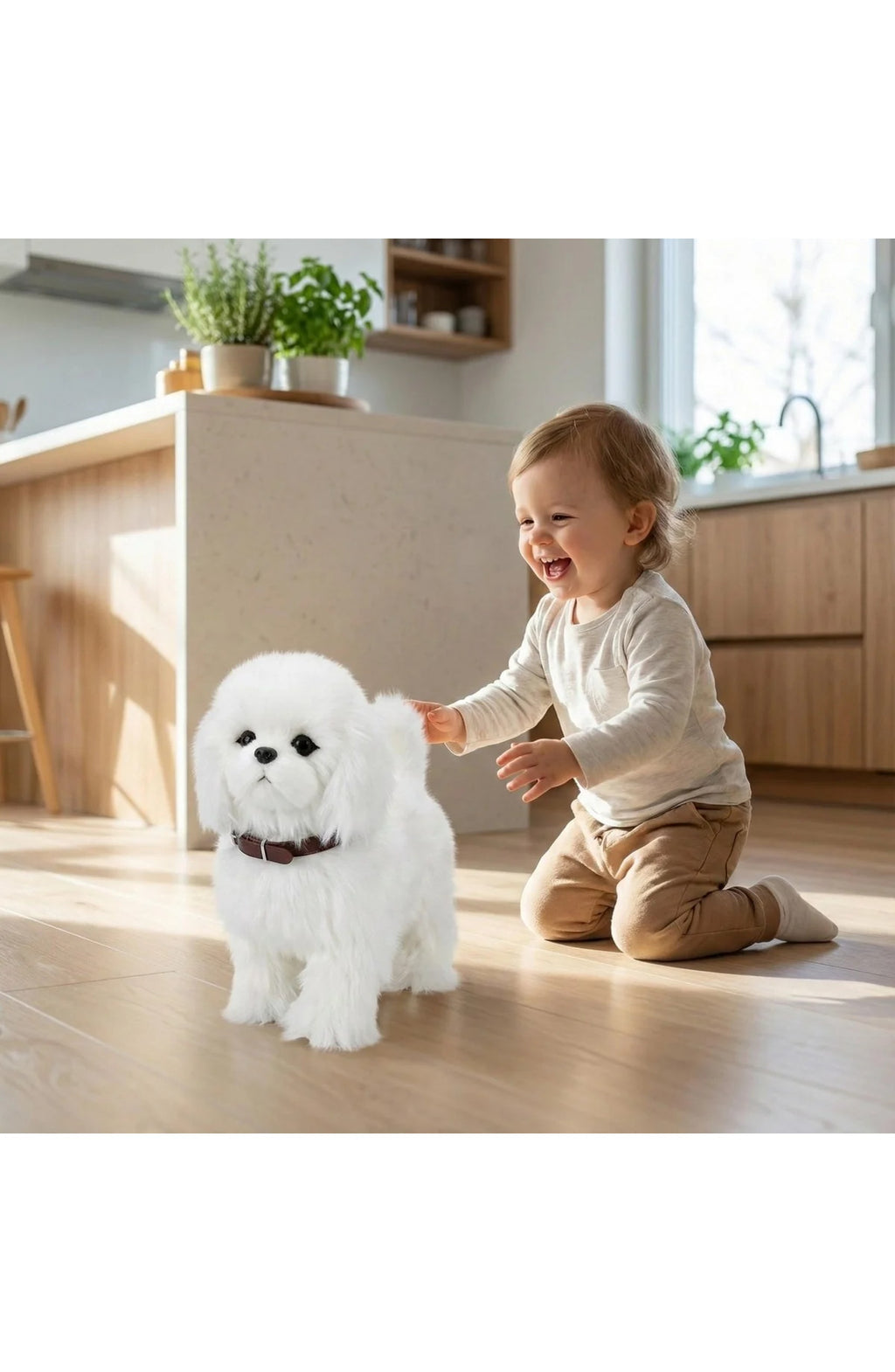 Interactive Robot Puppy Toy with Walking and Barking