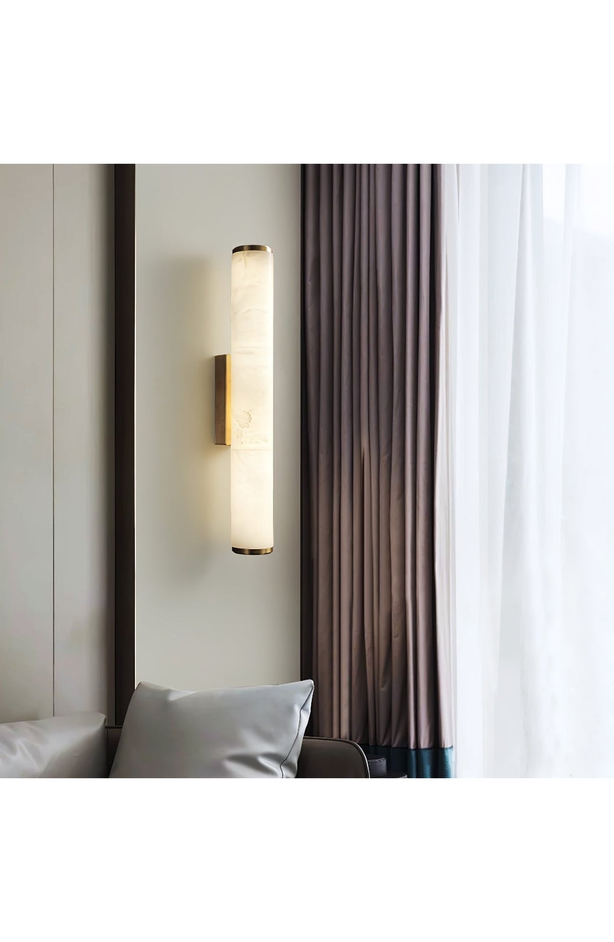 Marble Effect LED Wall Sconce