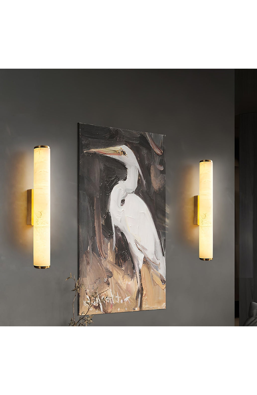 Marble Effect LED Wall Sconce