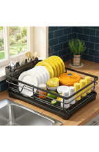 Stainless Steel Dish Rack with Drainboard