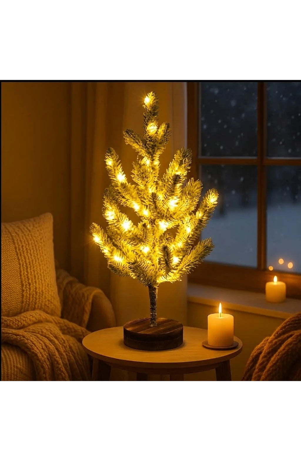 Frosted LED Christmas Tree 55 cm