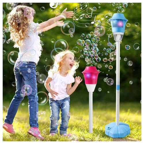 Automatic Bubble Machine with Adjustable Height Pole