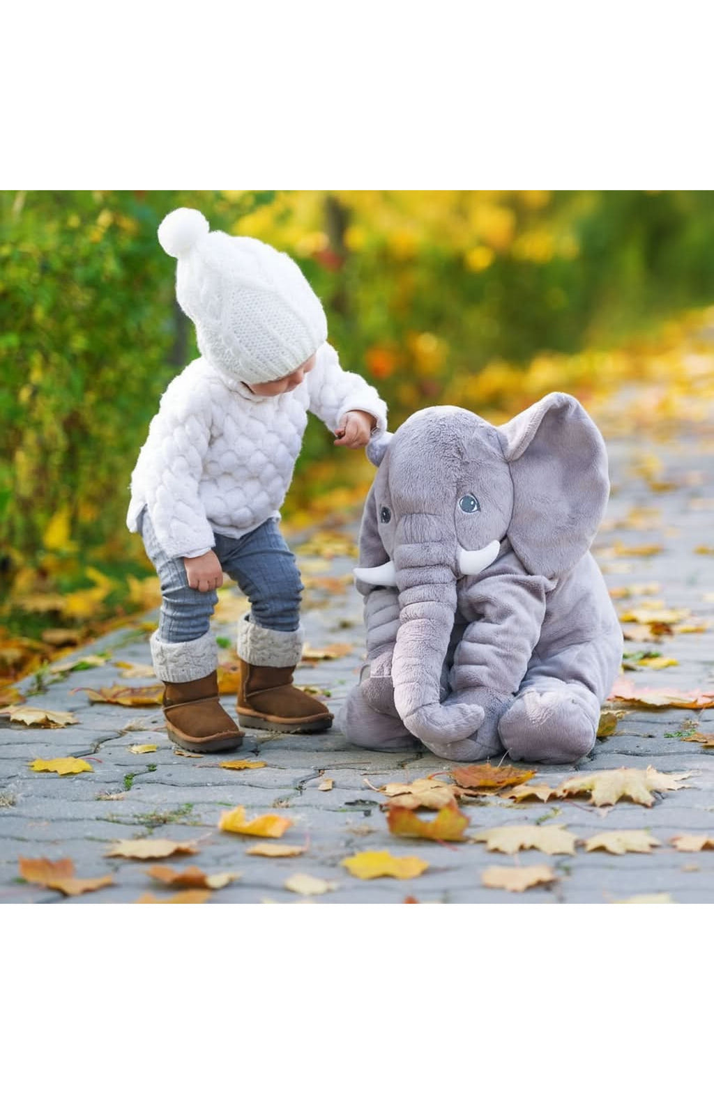 Soft Elephant Cuddly Toy and Pillow for Kids