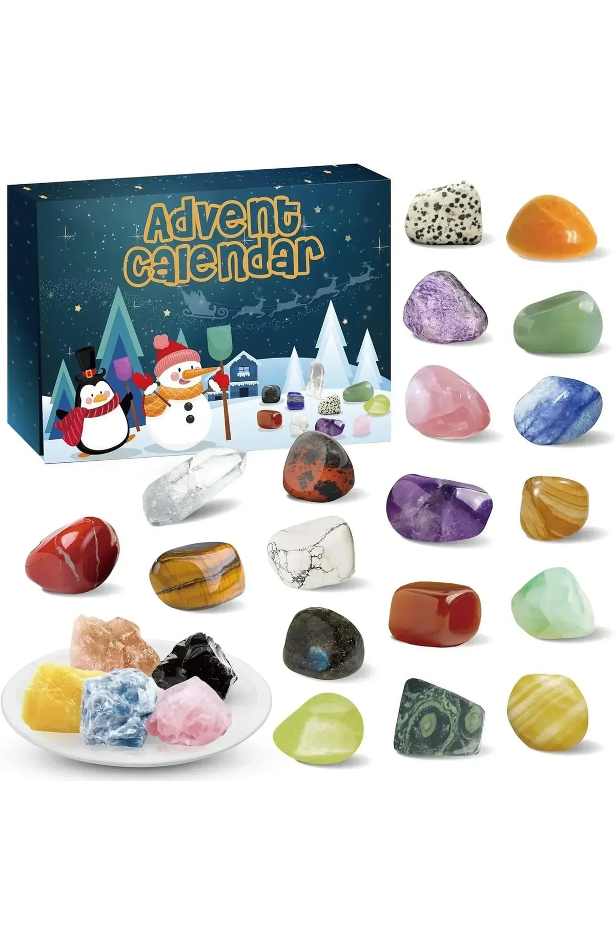 Crystal Advent Calendar with 24 Stones