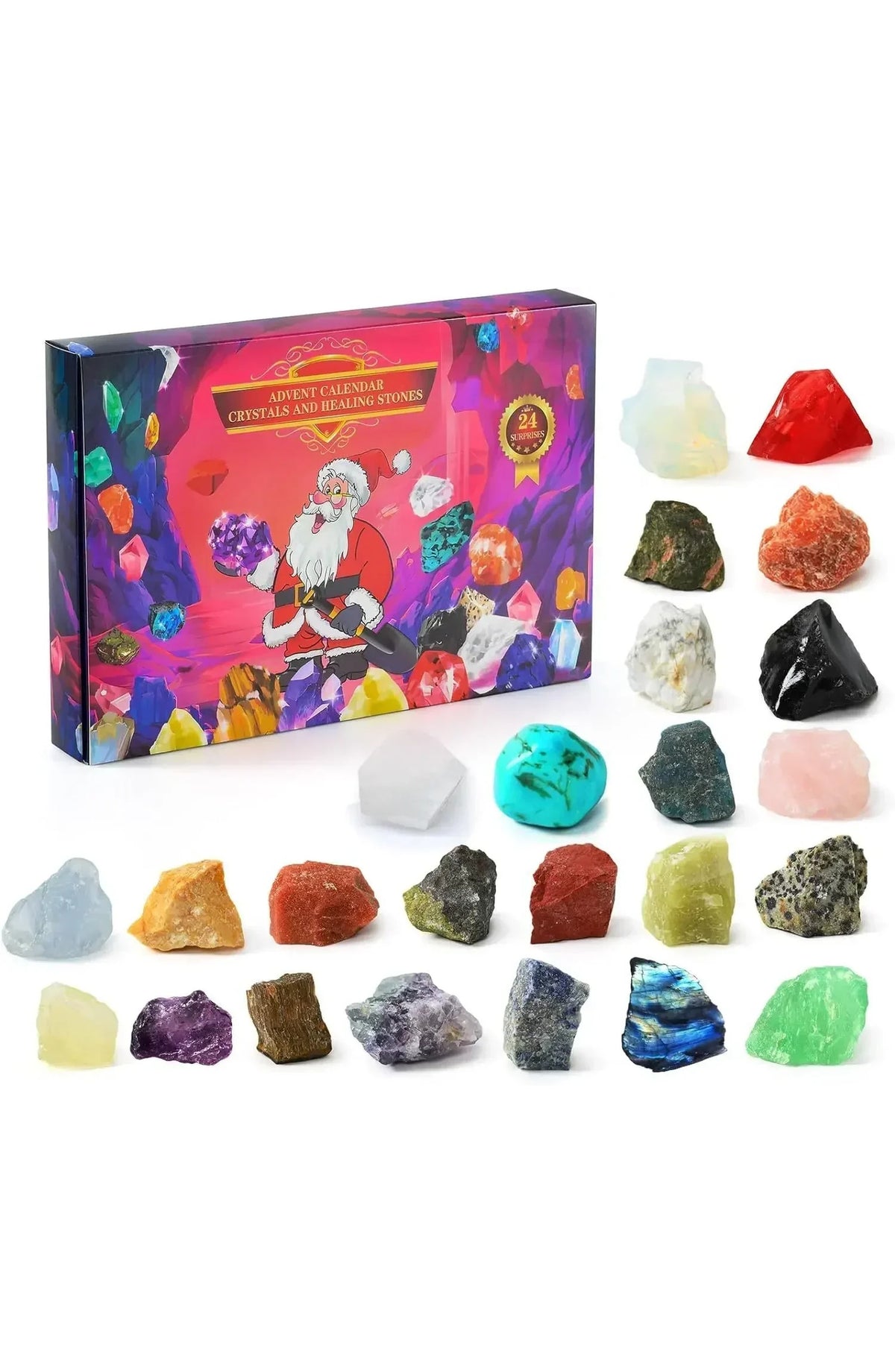 Crystal Advent Calendar with 24 Stones
