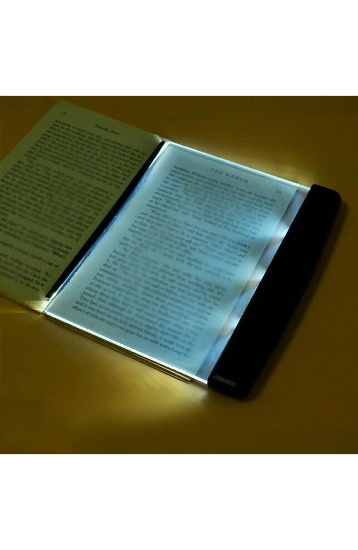 Flat LED Reading Light Panel for Books and Notes