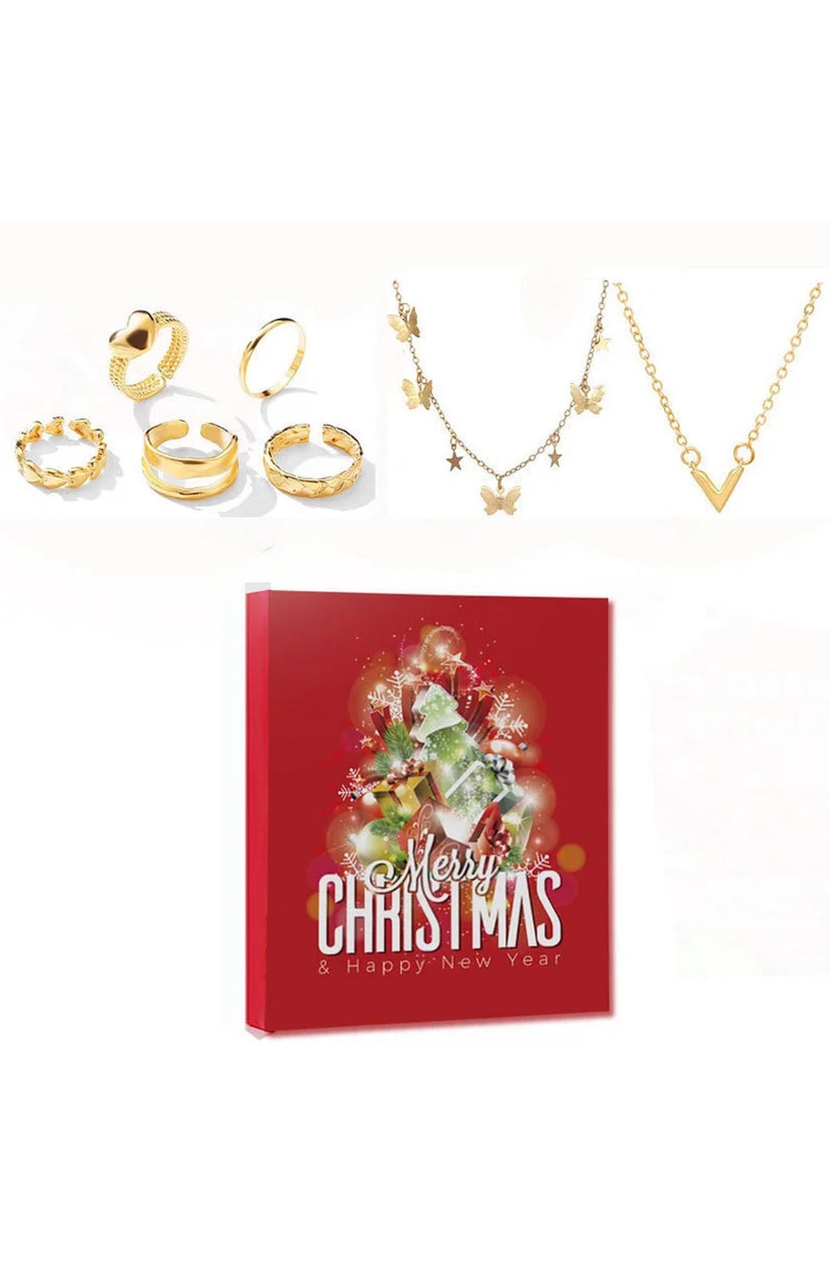 Jewellery Advent Calendar with 24 Pieces