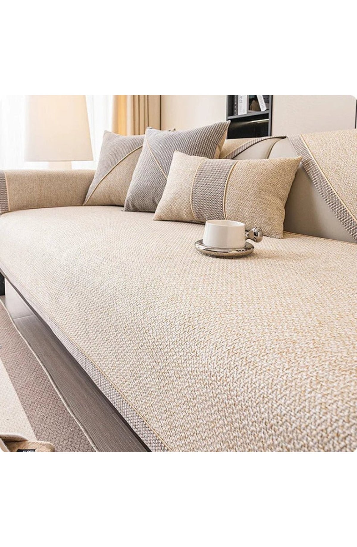 Non-Slip Cotton Linen Sofa Cover
