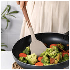 Silicone Utensil Set with Wood and Copper Handles