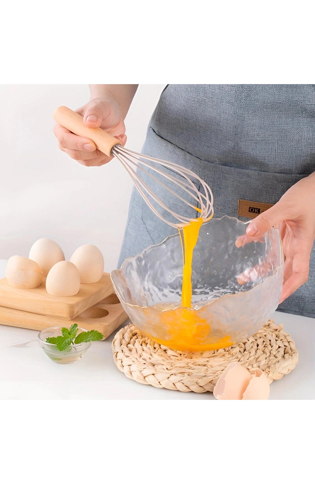 12 Piece Silicone Utensil Set with Bamboo Handles
