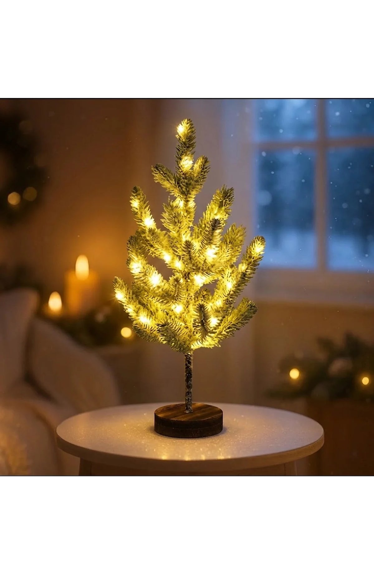 Frosted LED Christmas Tree 55 cm