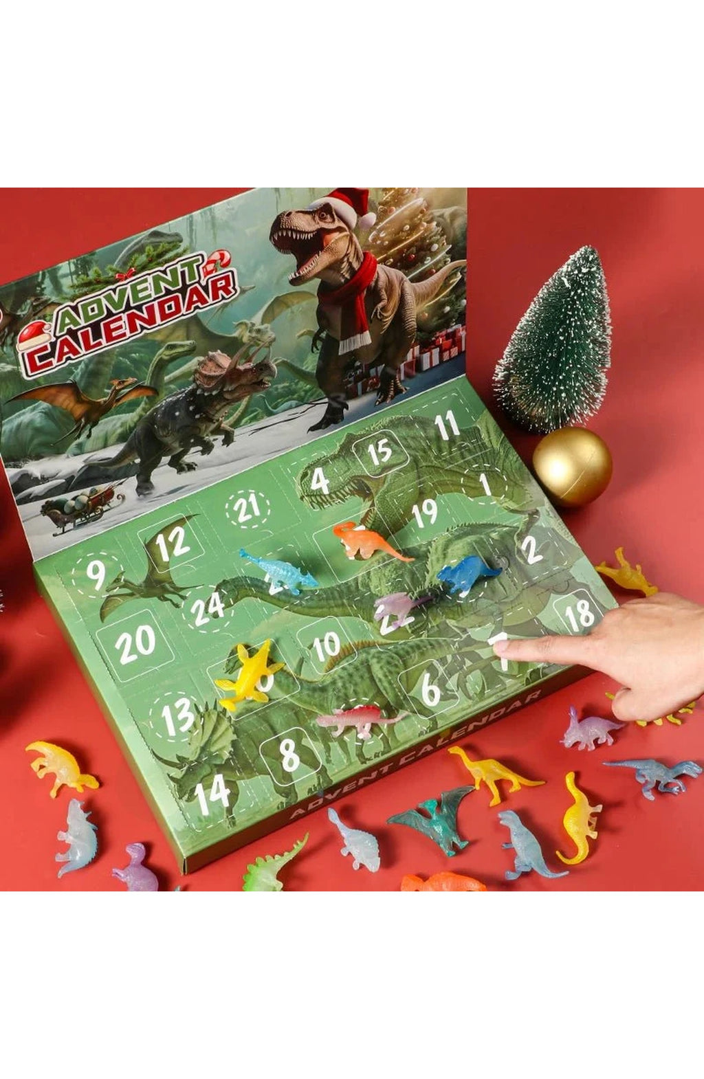 Dinosaur Advent Calendar with 24 Toys