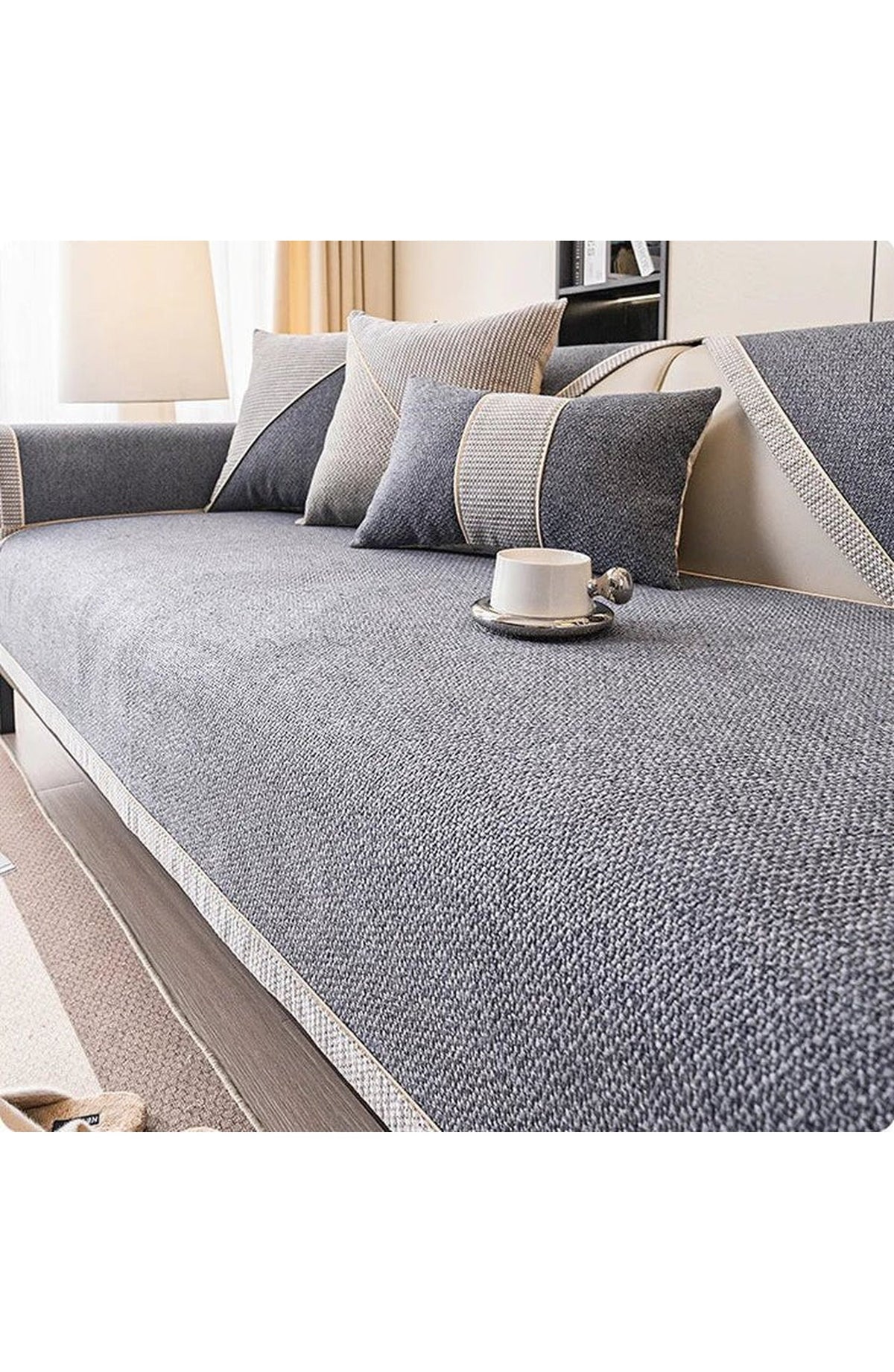 Non-Slip Cotton Linen Sofa Cover
