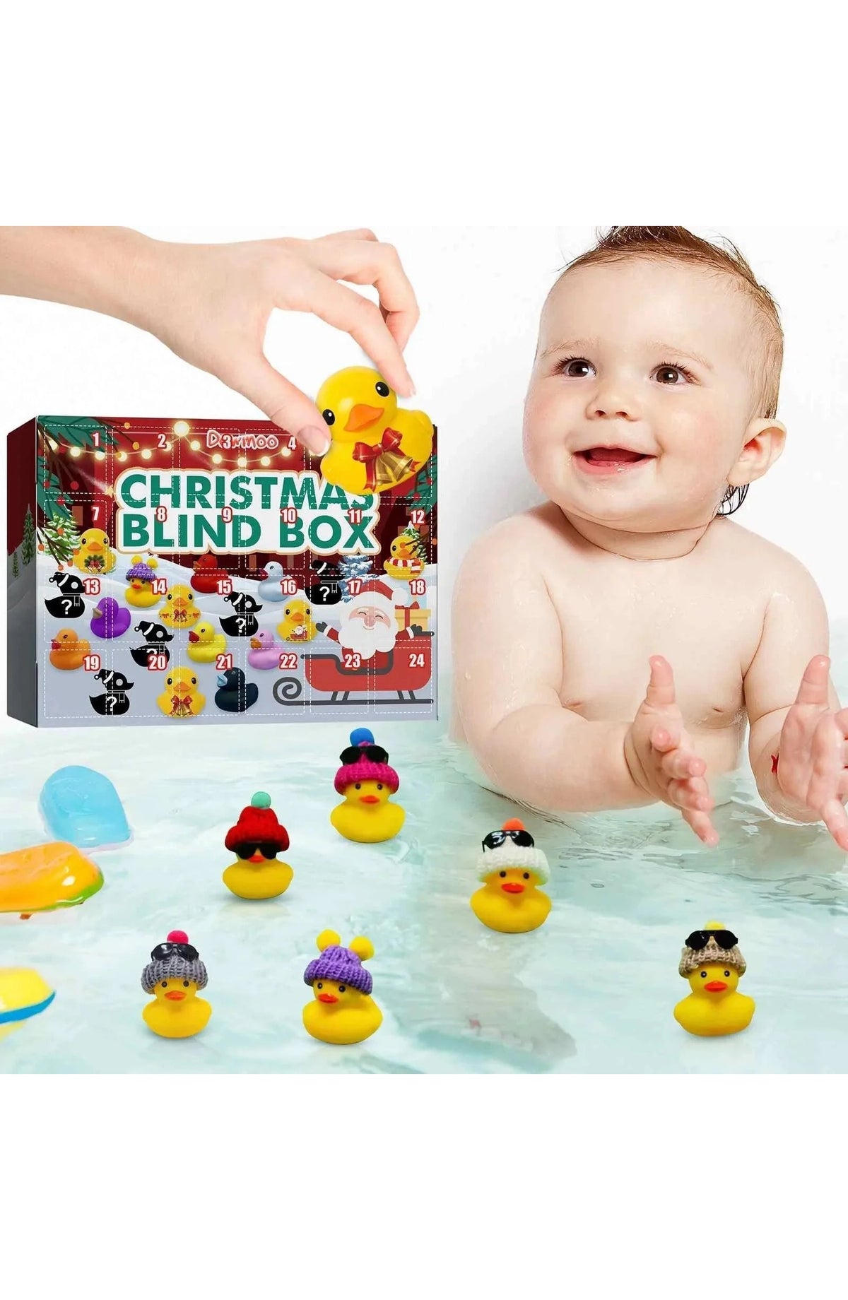 Rubber Duck Advent Calendar with 24 Ducks