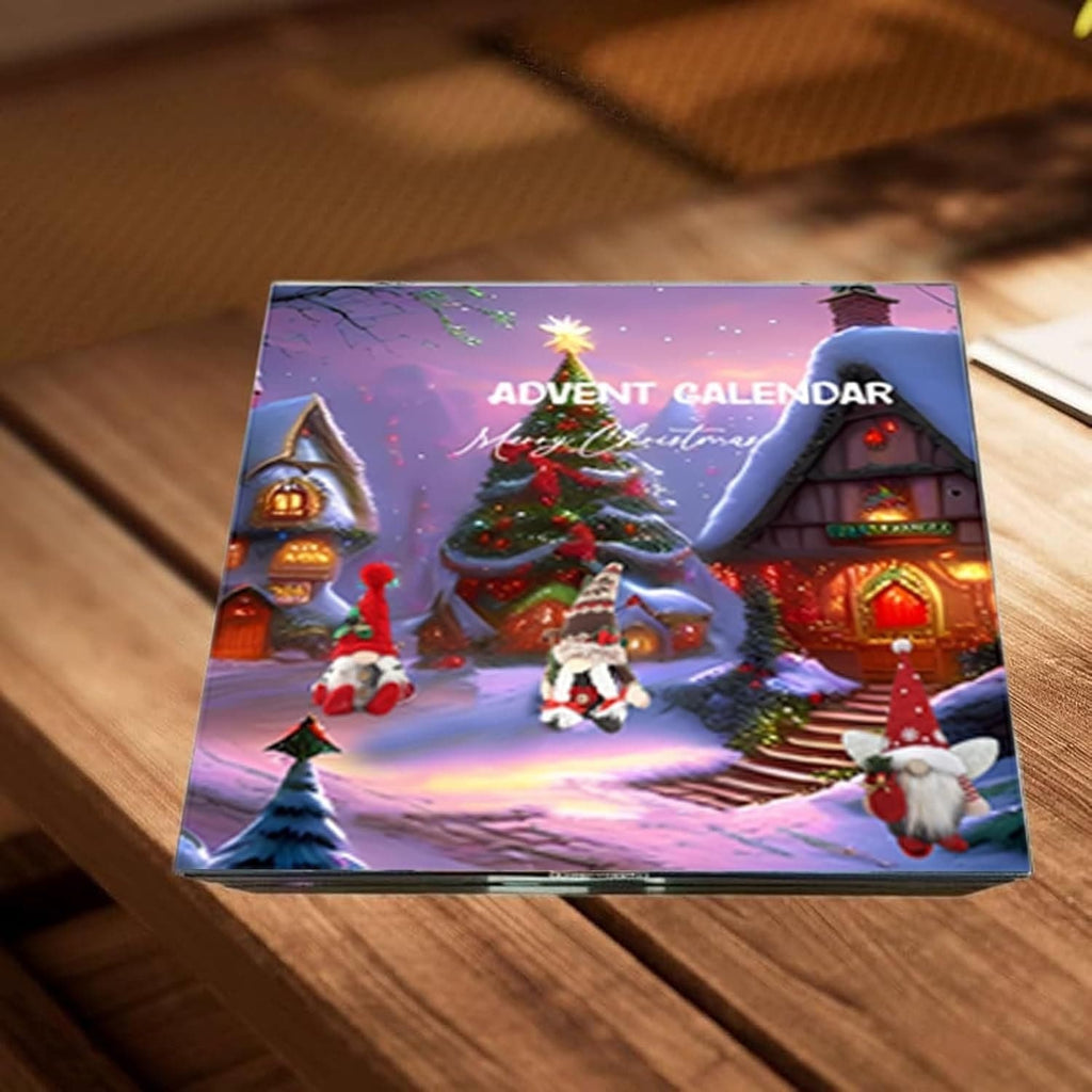 Gnome Advent Calendar with Plush Figures