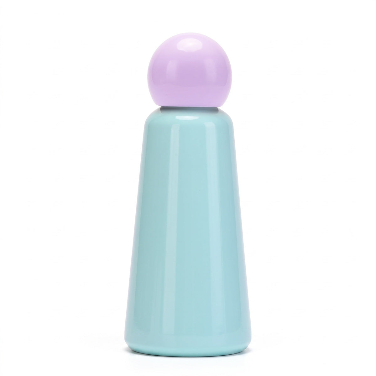 Insulated Steel Water Bottle with Two Tone Finish in Lavender - Cyan