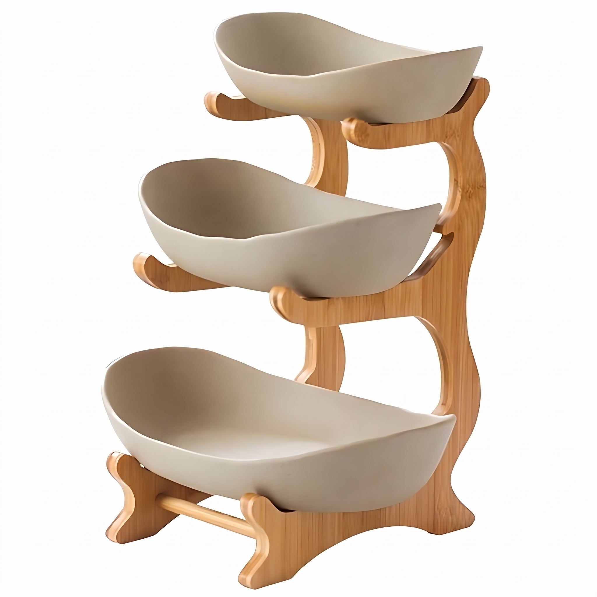 Tiered Fruit Bowl with Removable Dishes and Stand