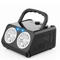 Electric Bubble Machine with Dual Fans and Handle