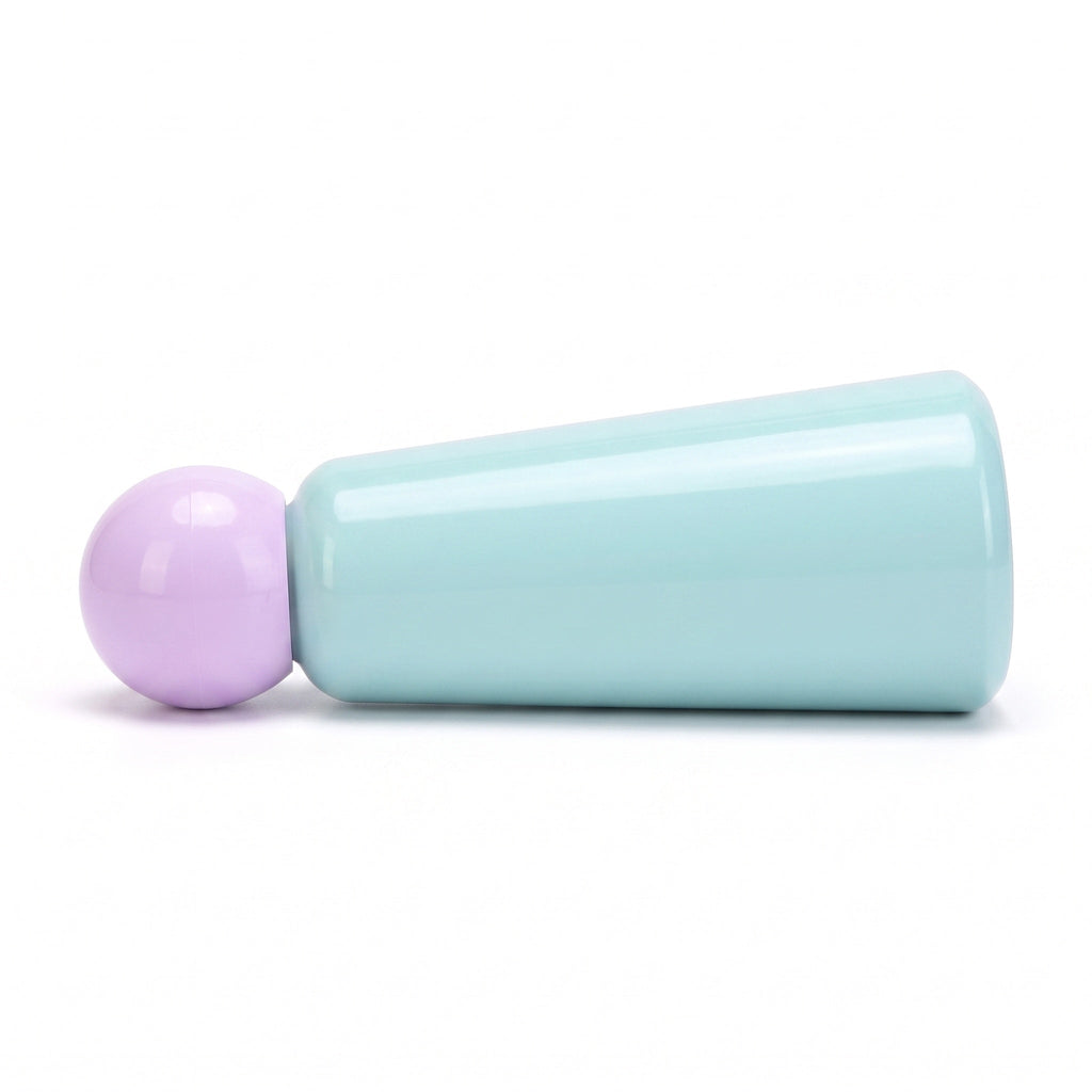 Insulated Steel Water Bottle with Two Tone Finish in Lavender - Cyan
