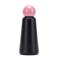 Insulated Steel Water Bottle with Two Tone Finish in Black - Pink