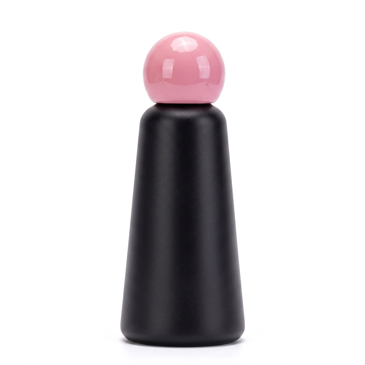 Insulated Steel Water Bottle with Two Tone Finish in Black - Pink