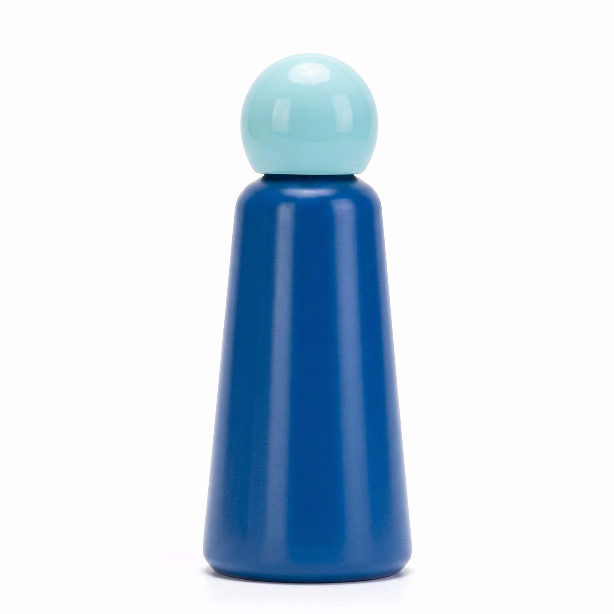 Insulated Steel Water Bottle with Two Tone Finish in Blue - Cyan