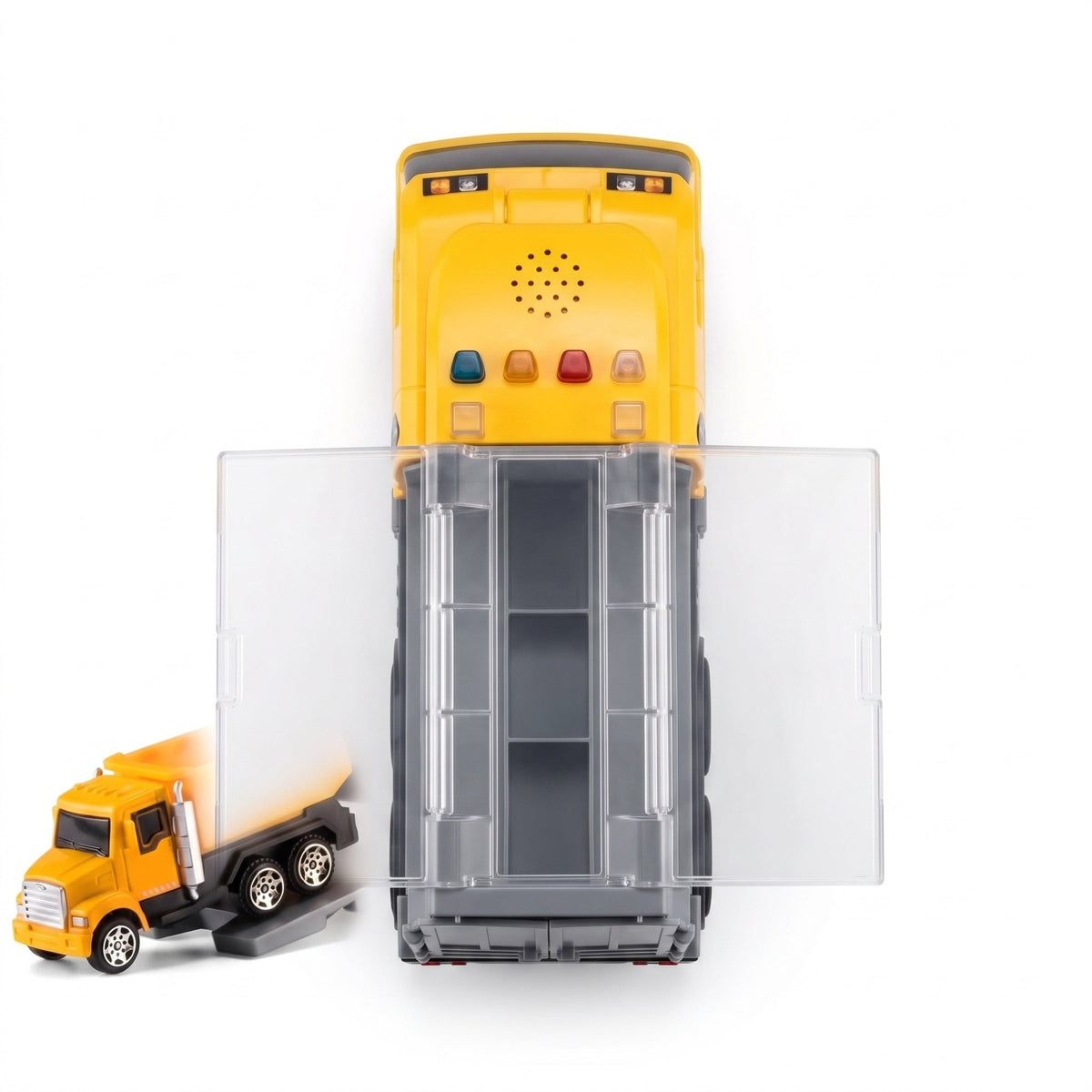 Transporter Truck Toy with Six Construction Vehicles
